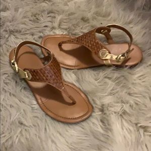 Franco Sarto leather gladiator style Sandals sz 6M
